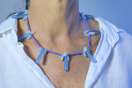 Collar Milagro — Azul Eléctrico