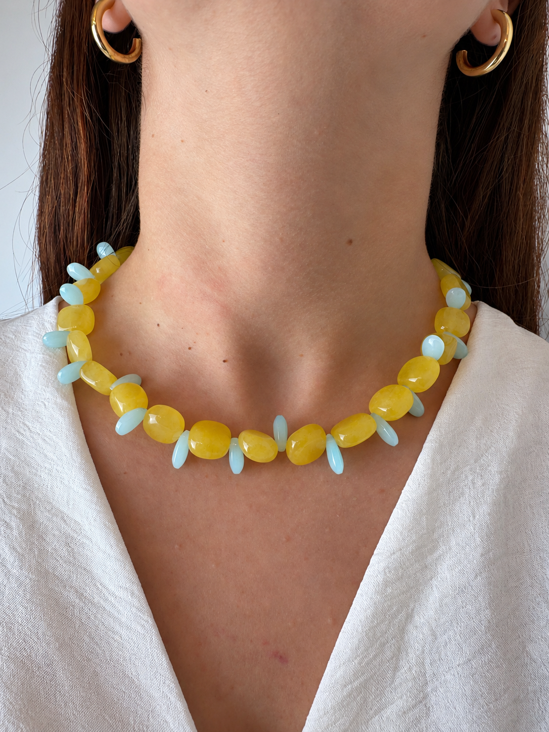 Collar Milagro — Ámbar y Verde