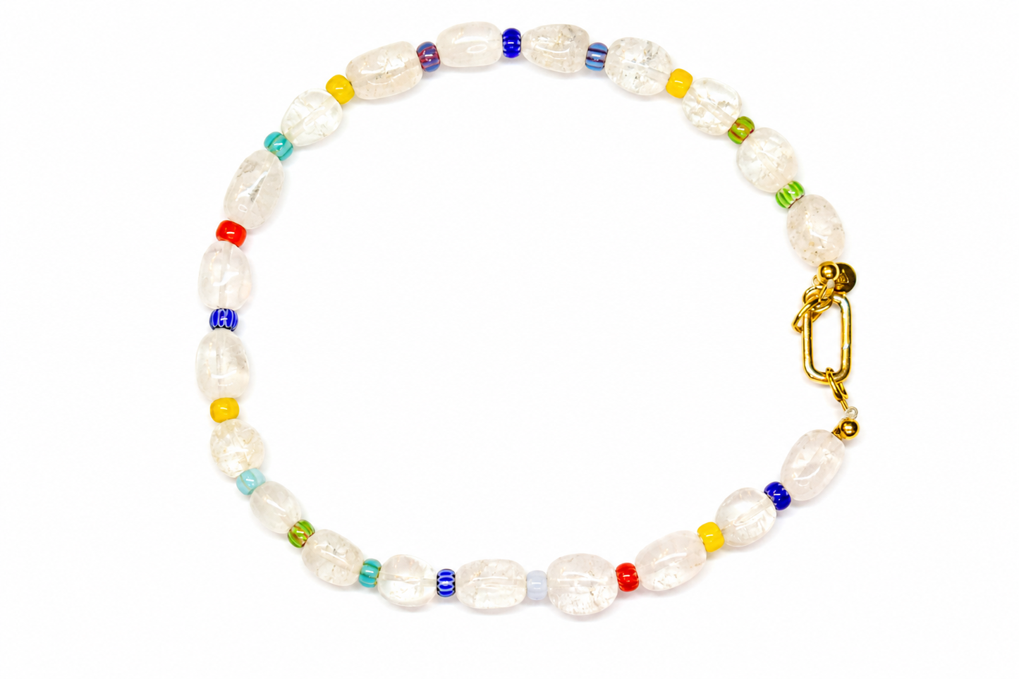 Collar Lola transparente largo cristal — BoMBoM Jewels