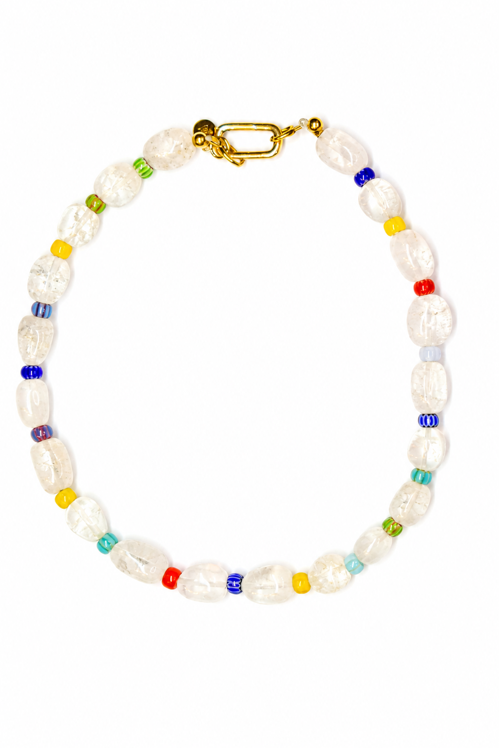 Collar Lola — Piedras naturales y cristal para el día a día