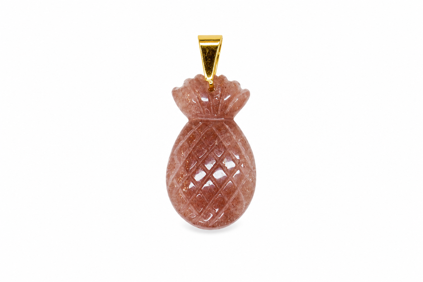Charm Piña marrón piedra natural — BoMBoM Jewels