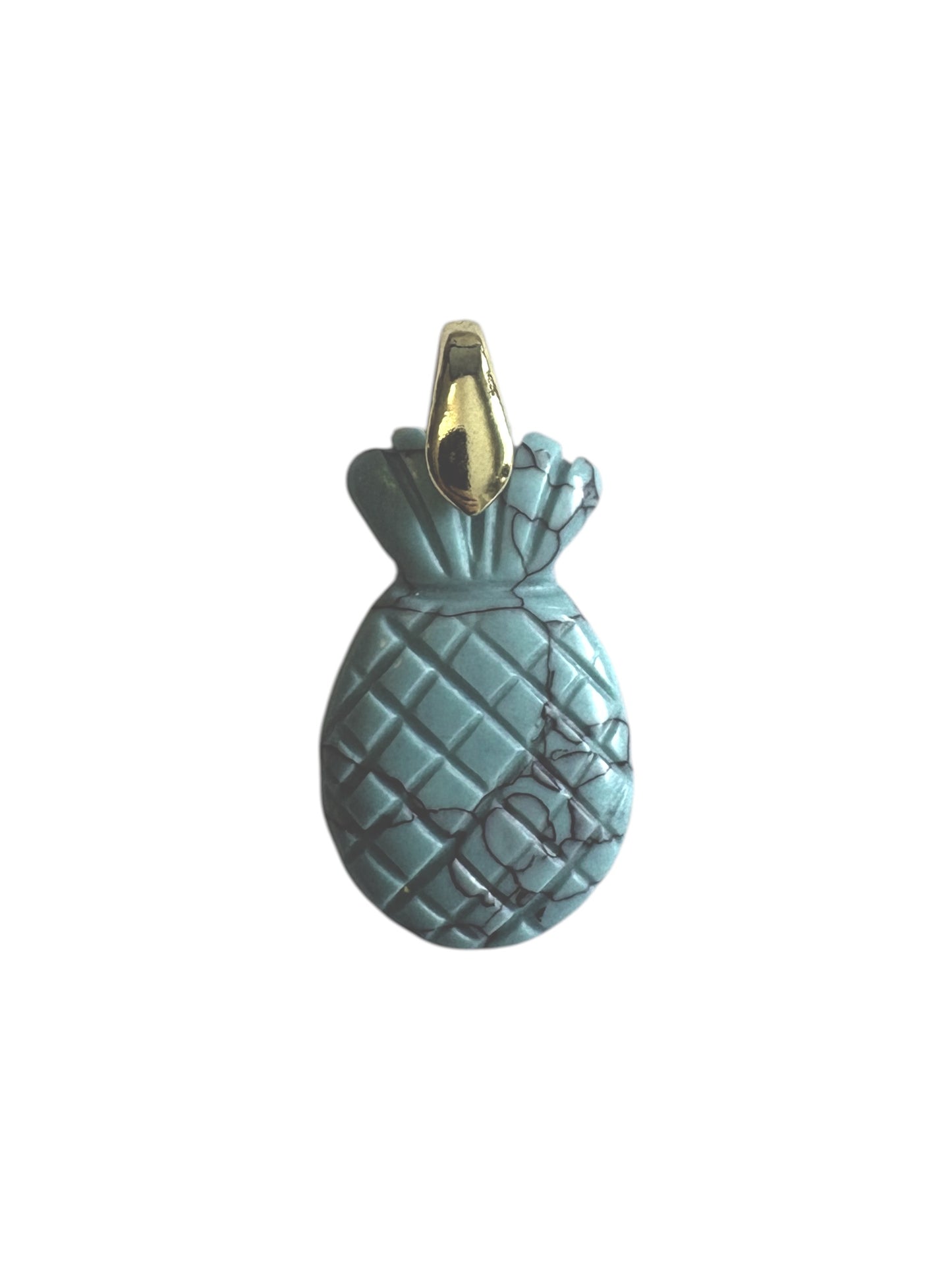 Charm Piña turquesa piedra natural — BoMBoM Jewels