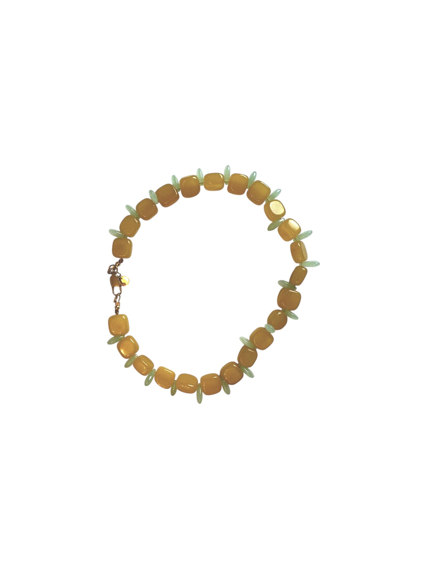 Collar Milagro — Ámbar y Verde