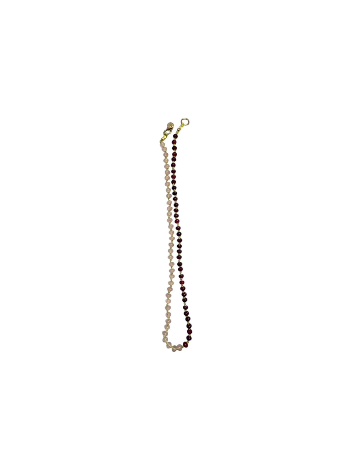Collar Arun — Blanco y Granate