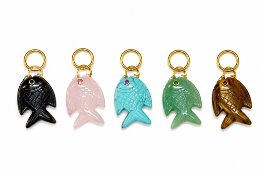 Large Fish — Natural Stone Sea Charm