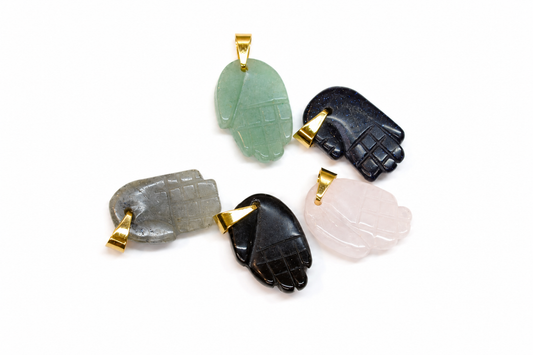 Hamsa — Hand of Fatima Natural Stone Charm