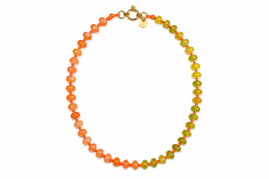 Collar Arun — Verde y Naranja
