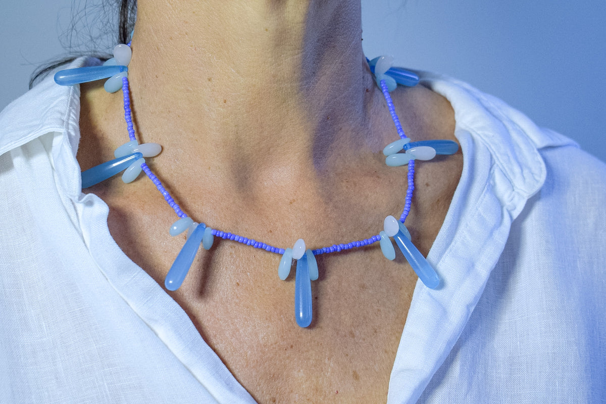 Collar Milagro — Azul Eléctrico