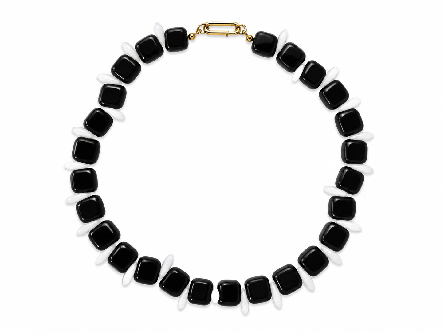 Collar Milagro — Negro y Blanco.