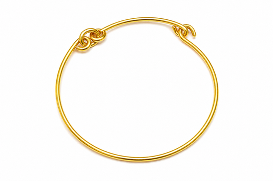 Collar Pura liso gargantilla de latón artesanal — BoMBoM Jewels