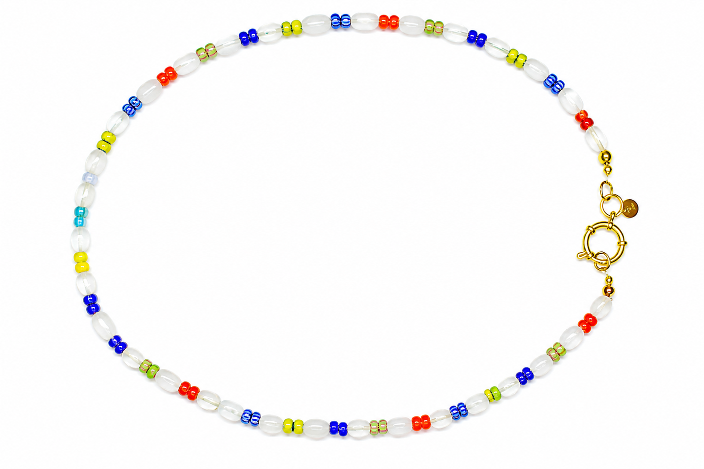 Collar Lola blanco cristal de Murano — BoMBoM Jewels