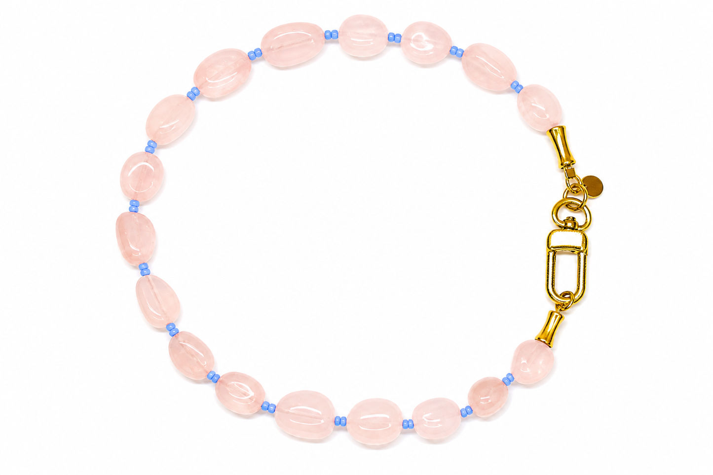Collar Lola rosa y azul cristal — BoMBoM Jewels