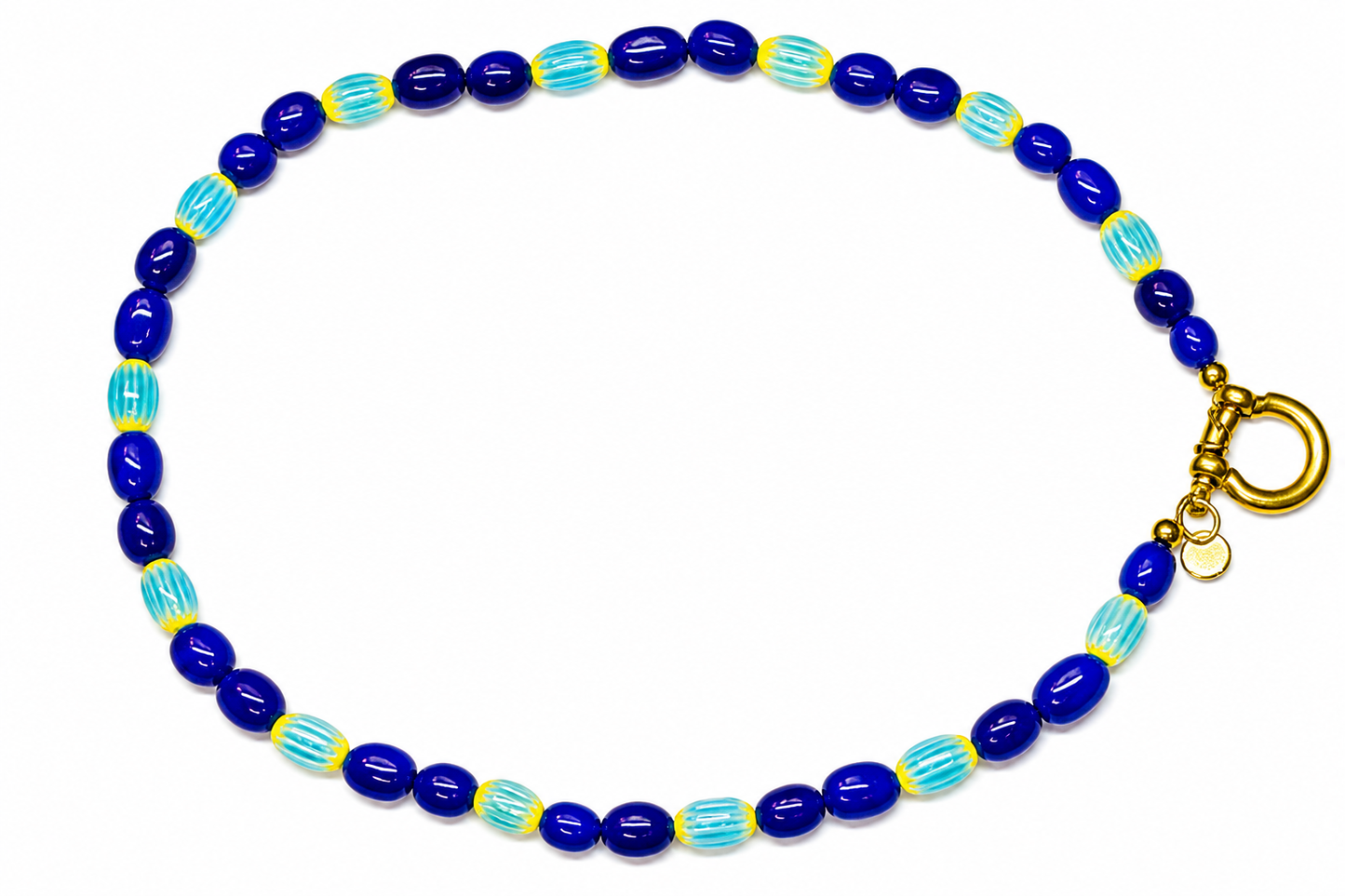 Collar Lola azul mix piedras naturales — BoMBoM Jewels