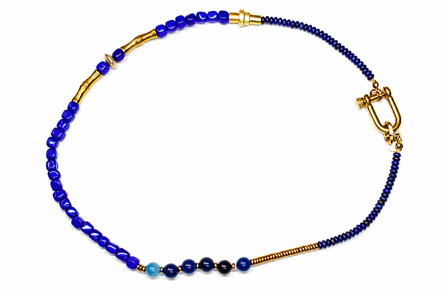 Collar Max azul piedra natural — BoMBoM Jewels
