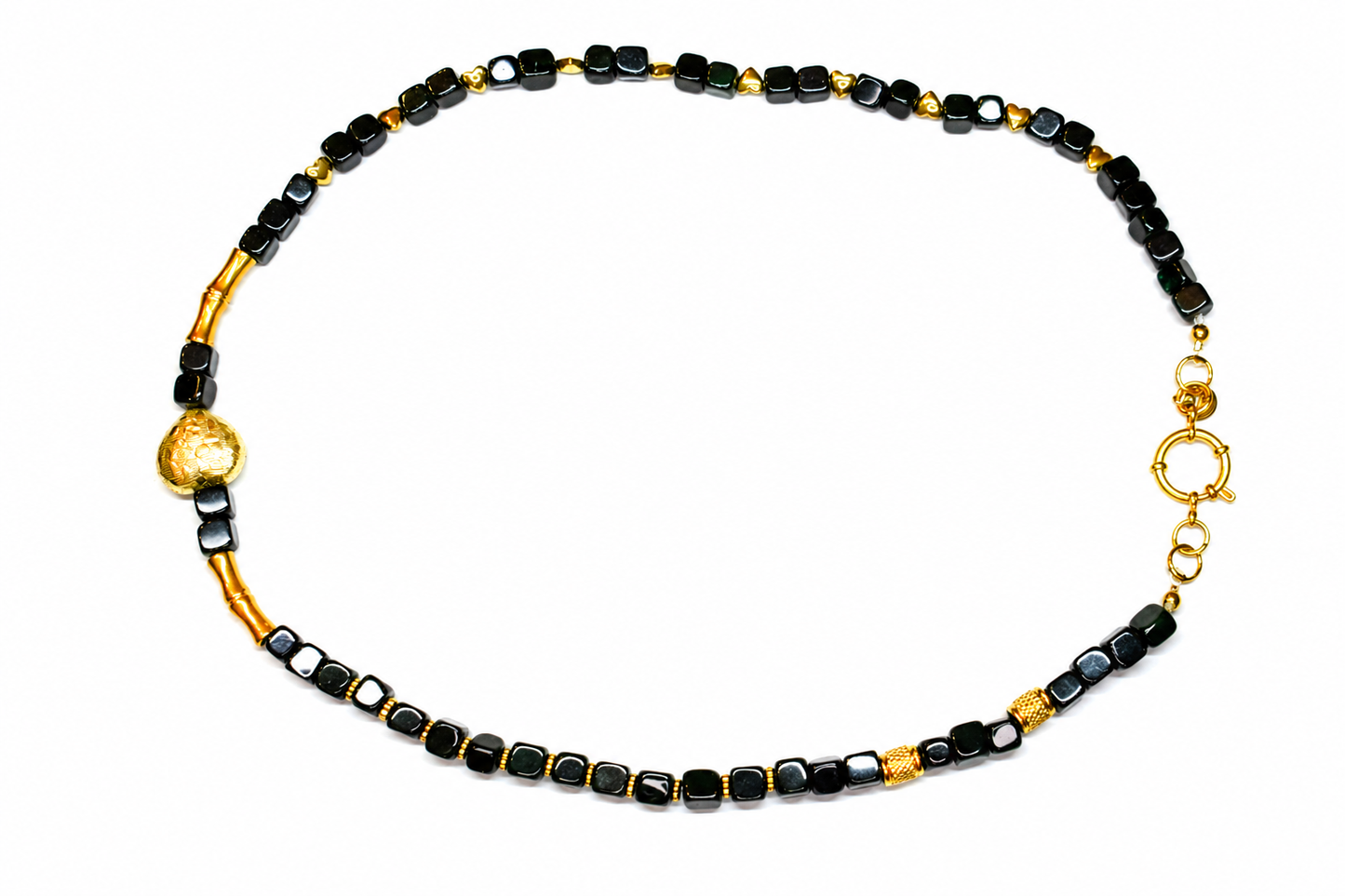 Collar Max negro piedra natural — BoMBoM Jewels