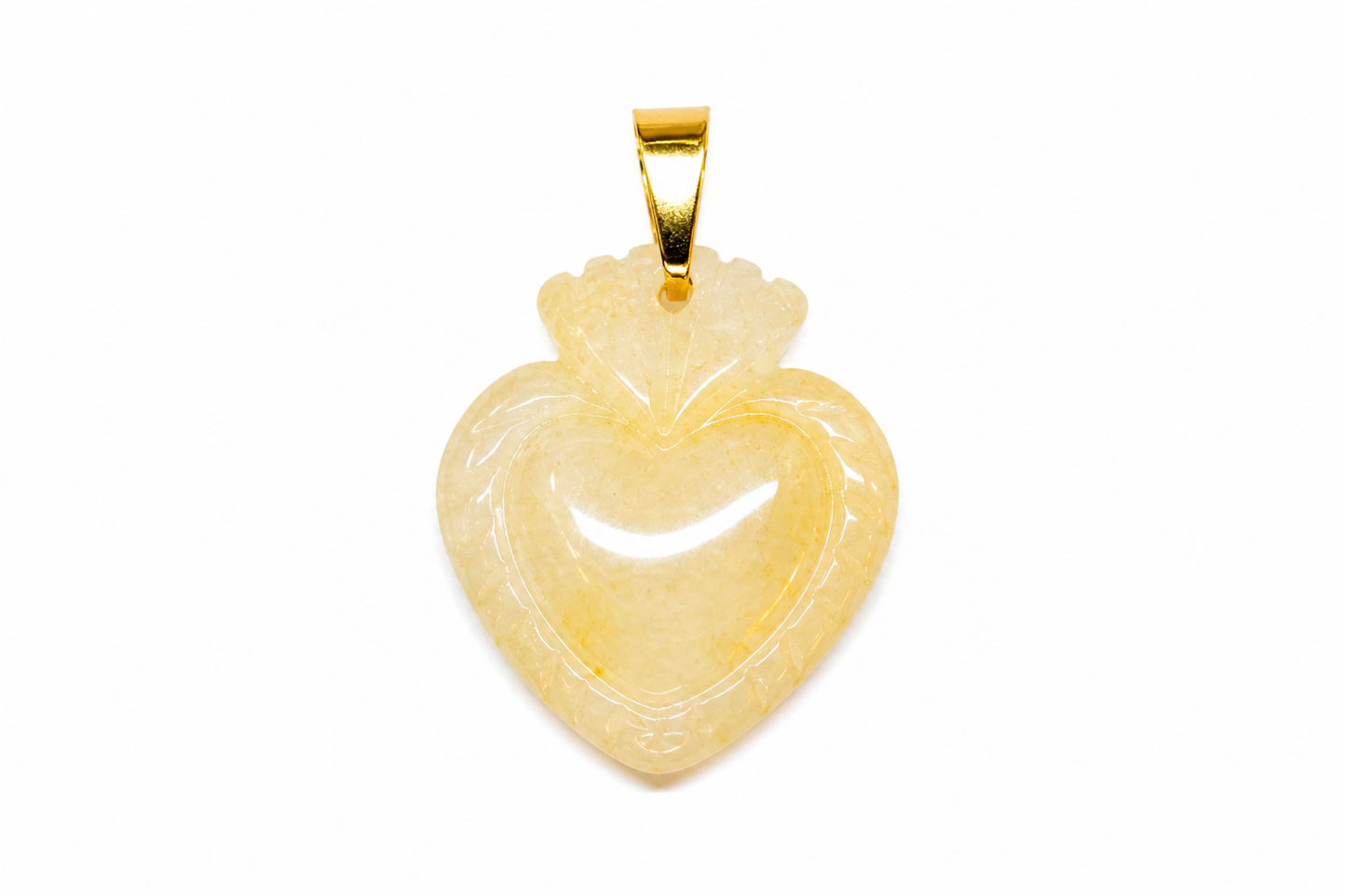 Charm Milagrito amarillo piedra natural — BoMBoM Jewels