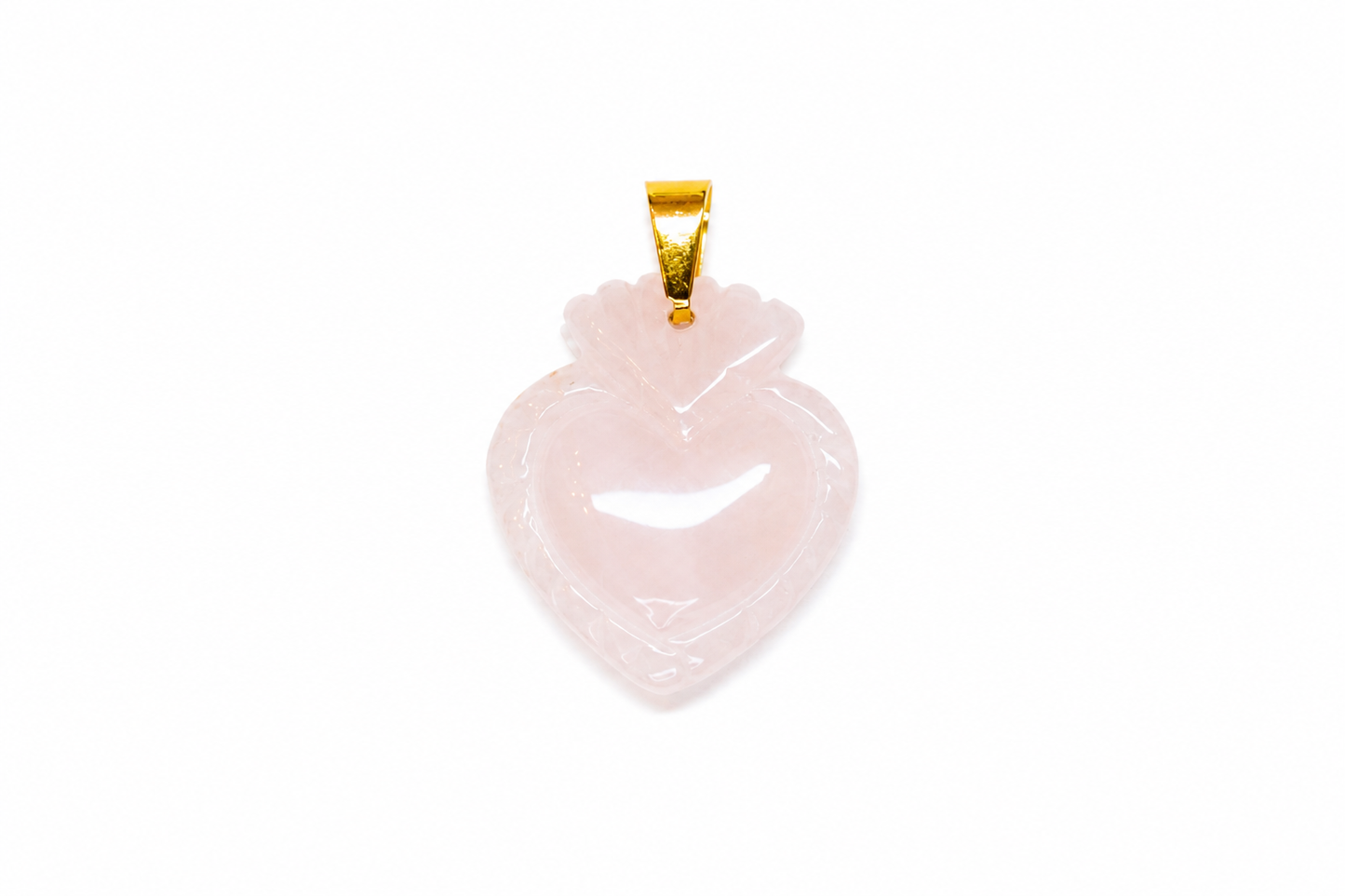 Charm Milagrito cuarzo rosa — BoMBoM Jewels