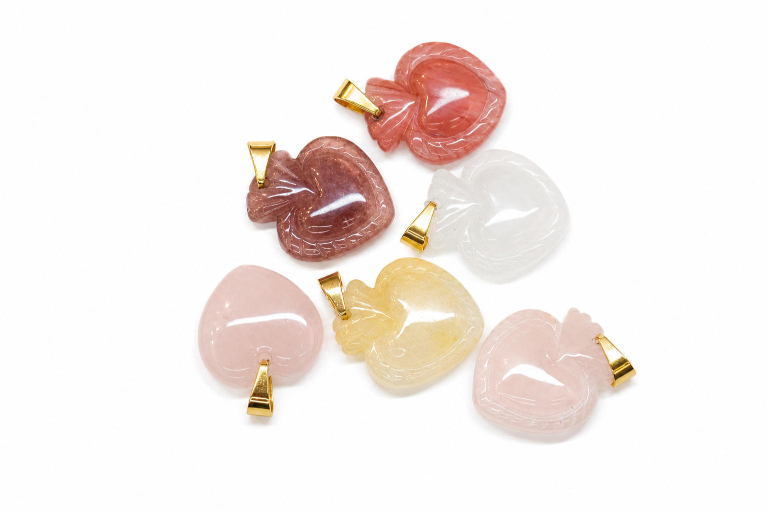 Charm Milagrito pack piedra natural todos los colores — BoMBoM Jewels
