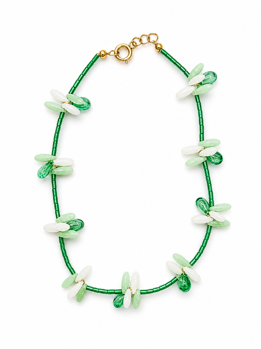 Collar Milagro — Blanco y Verde