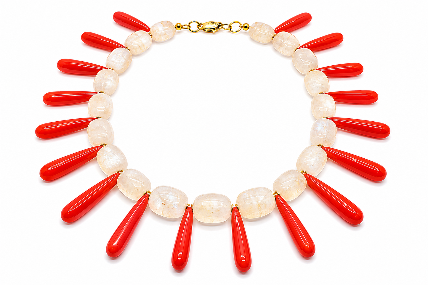 Collar Milagro — Piedras naturales y cristal checo para ocasiones especiales