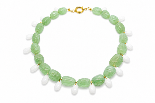 Collar Milagro — Verde y Blanco 2
