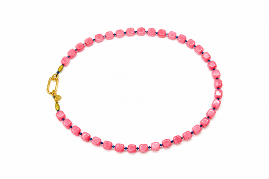 Collar Arun — Rosa y Azul