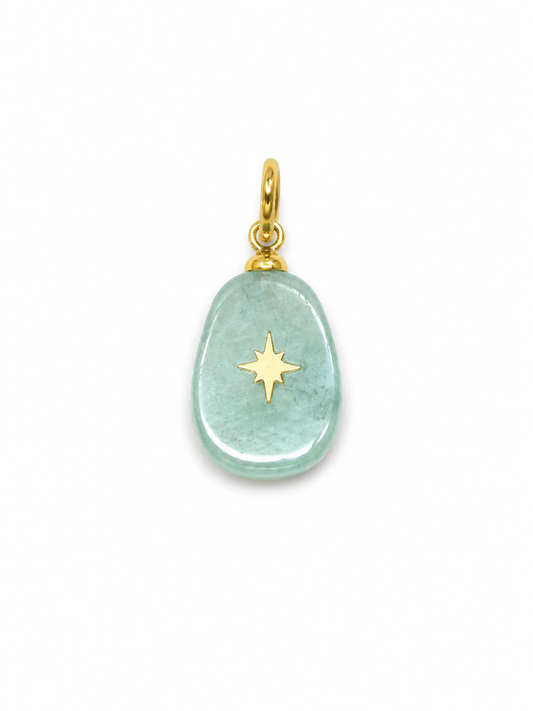 Stones with Stars — Natural Stone Charm with Star
