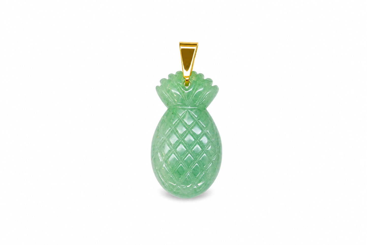 Charm Piña verde piedra natural — BoMBoM Jewels