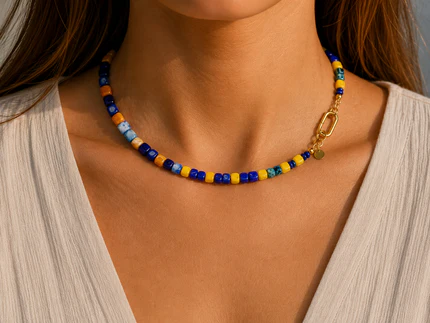 Collar Arun Colores Mezclados — BoMBoM Jewels