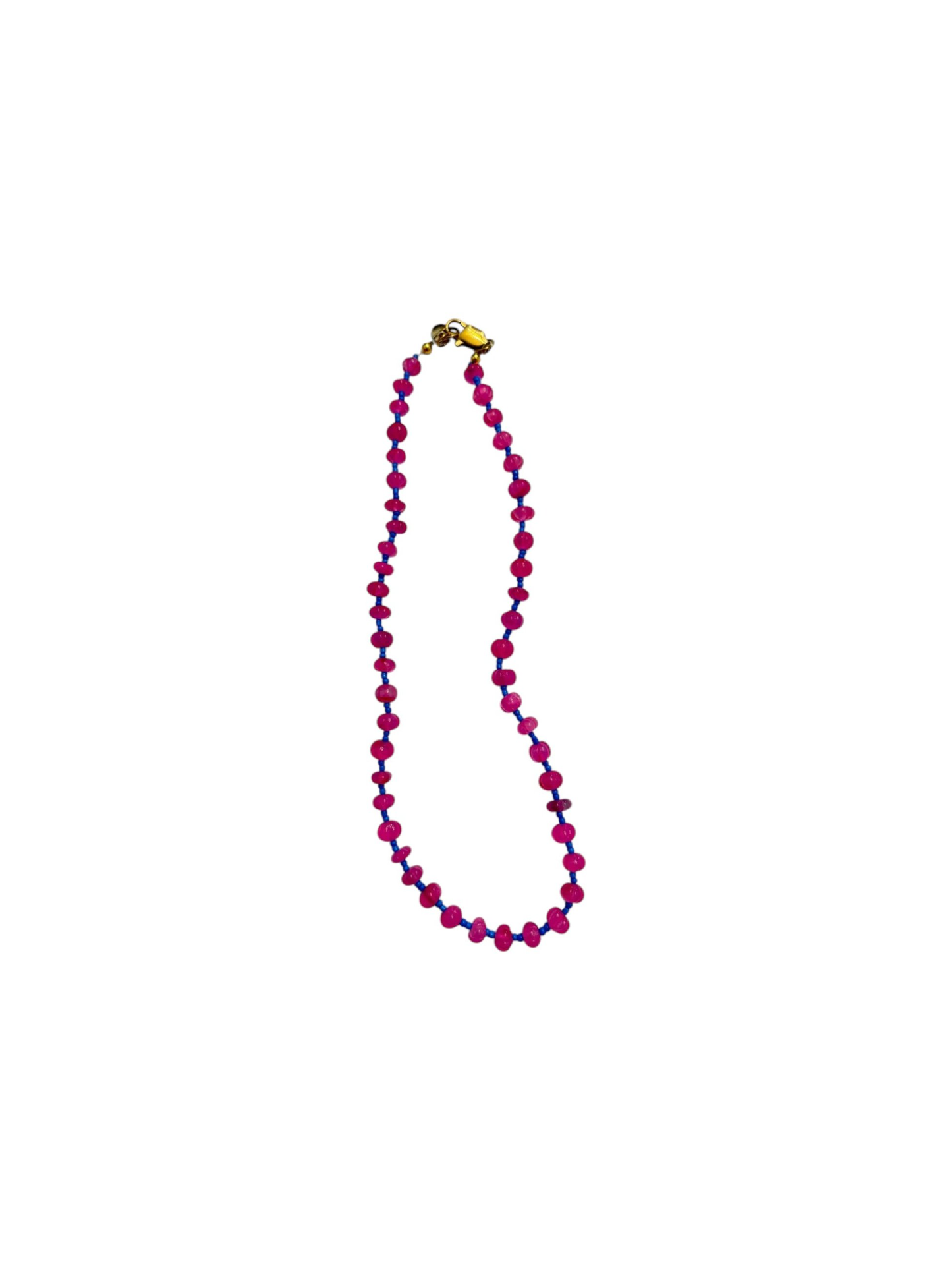 Collar Arun — Fucsia y Azul